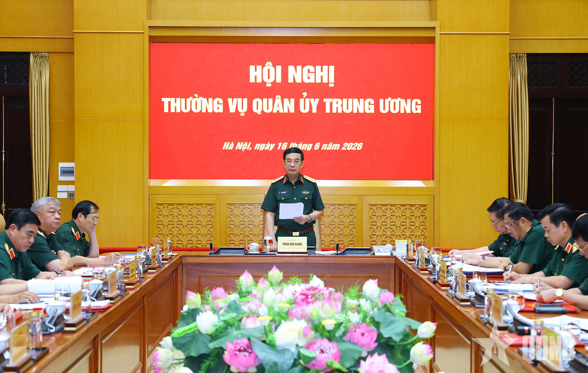 Đại tướng Phan Văn Giang chủ trì Hội nghị Thường vụ Quân ủy Trung ương

